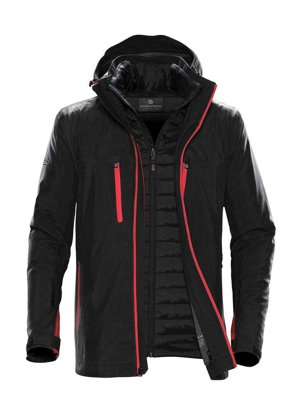 Chaqueta Matrix System hombre Black/Bright Red