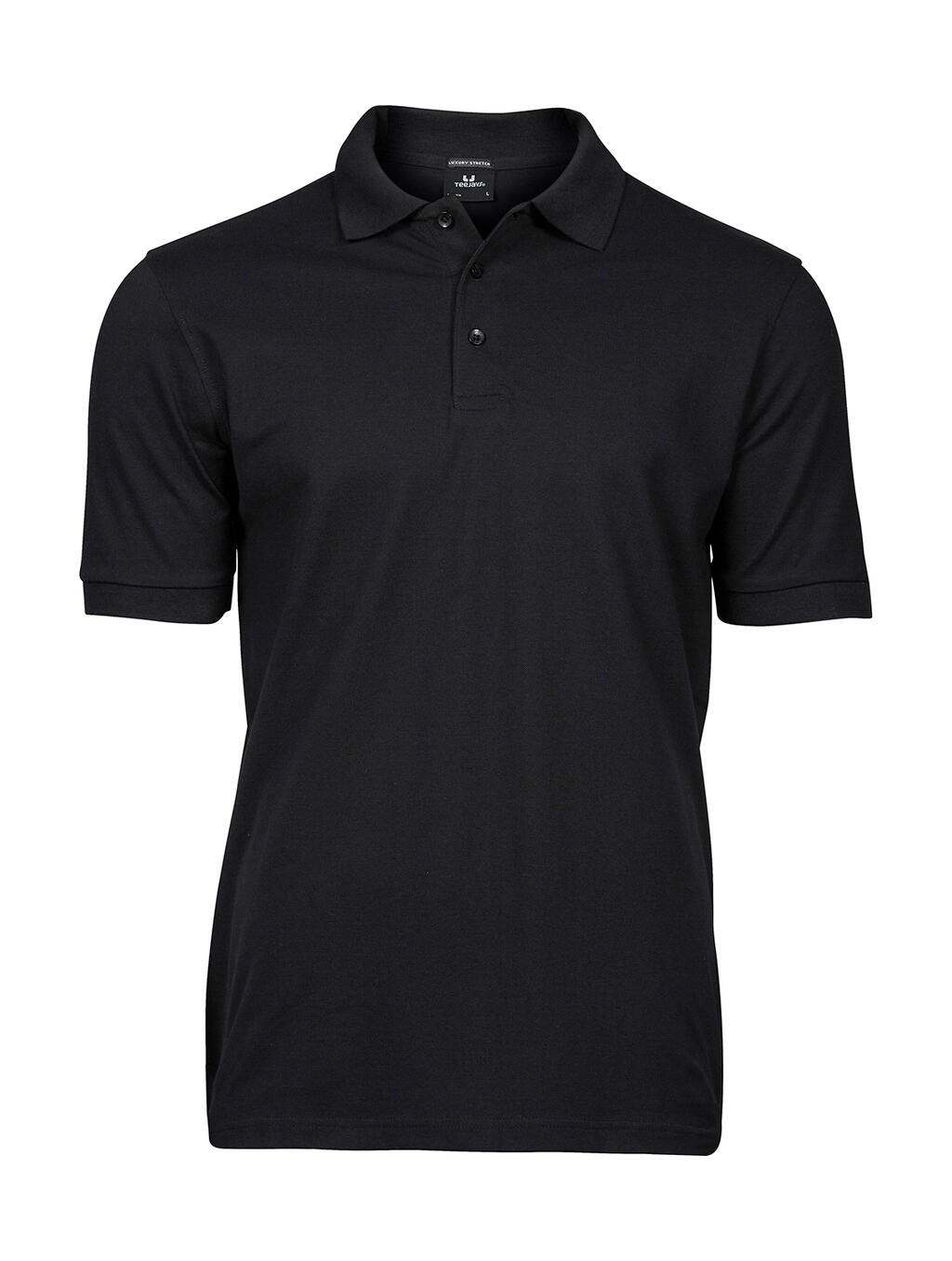 Polo orgánico ajustado Luxury hombre Black