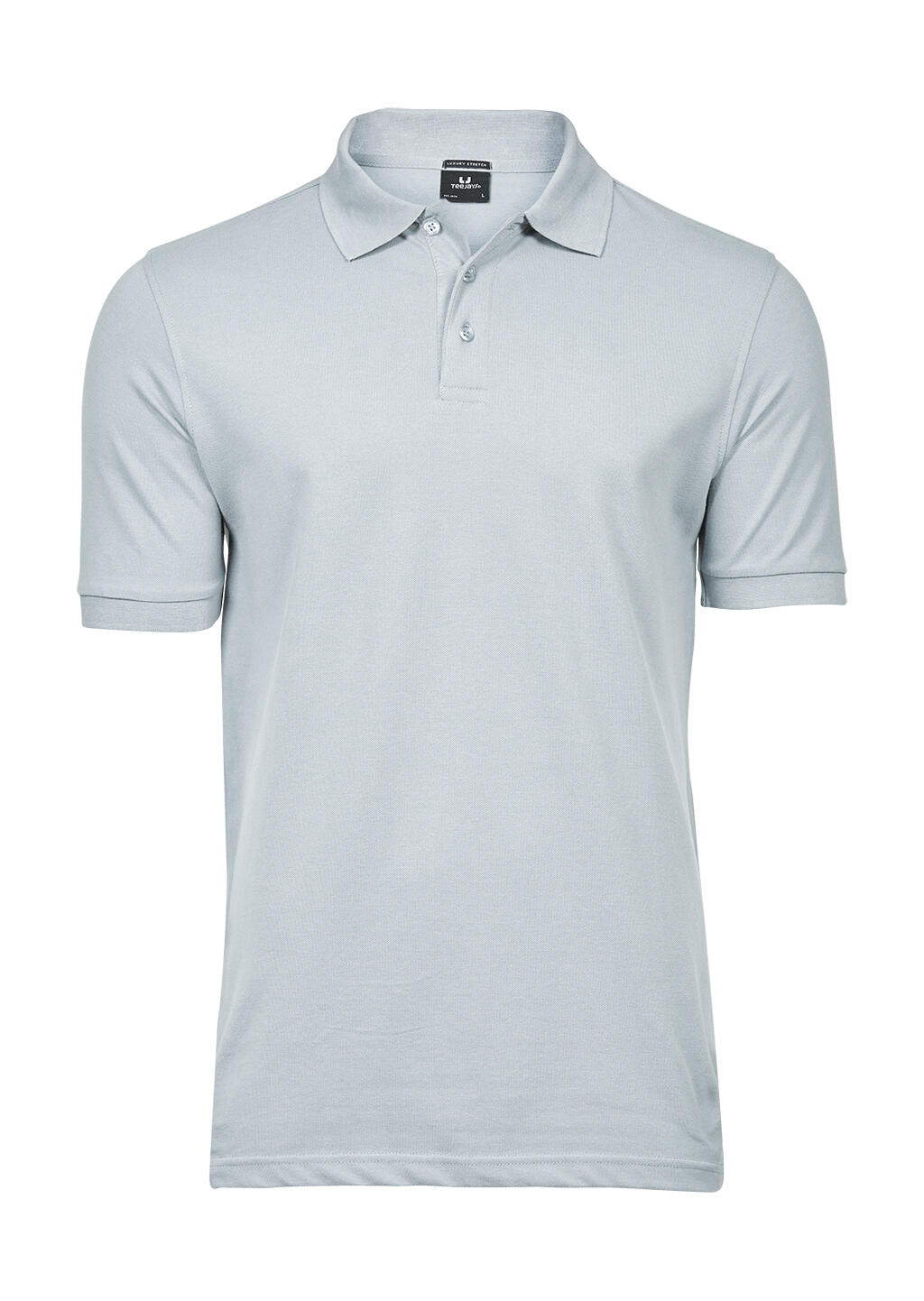 Polo orgánico ajustado Luxury hombre Ice Blue