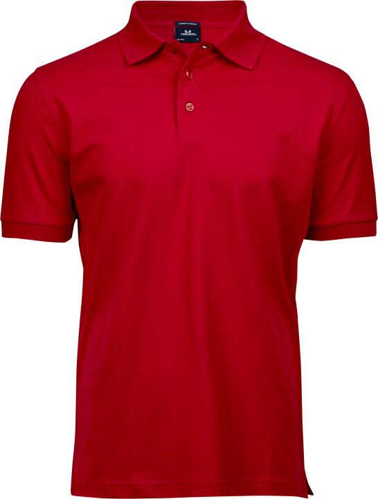 Polo orgánico ajustado Luxury hombre Red