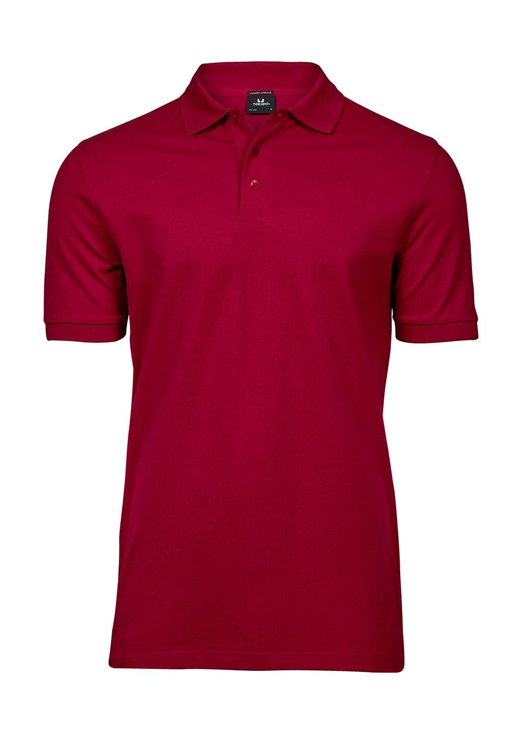 Polo orgánico ajustado Luxury hombre Deep Red