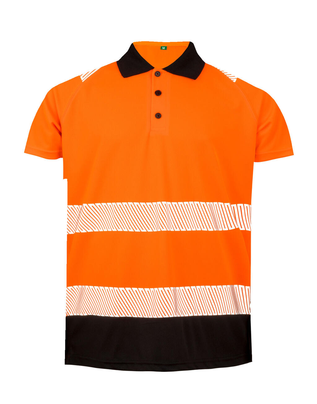 Polo camisa de seguridad reciclada Fluorescent Orange