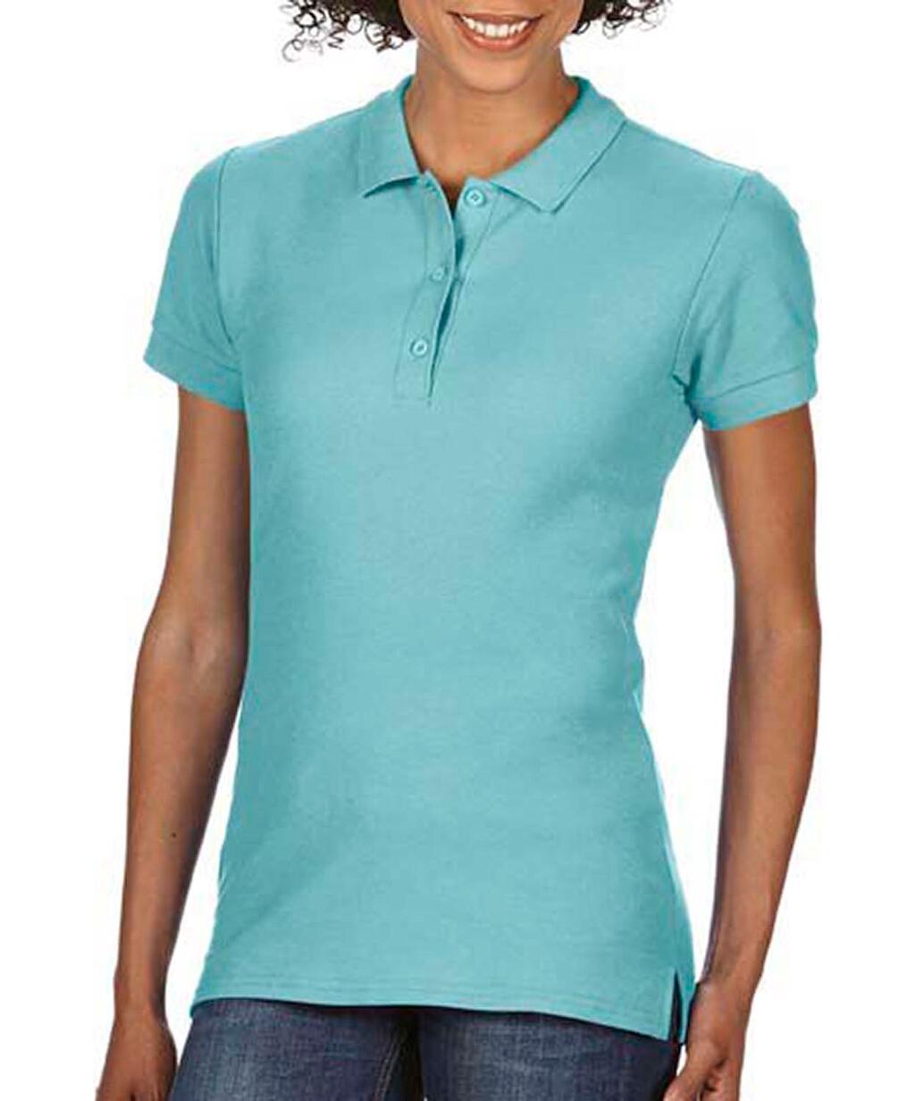 Polo piqué doble mujer Chalky Mint
