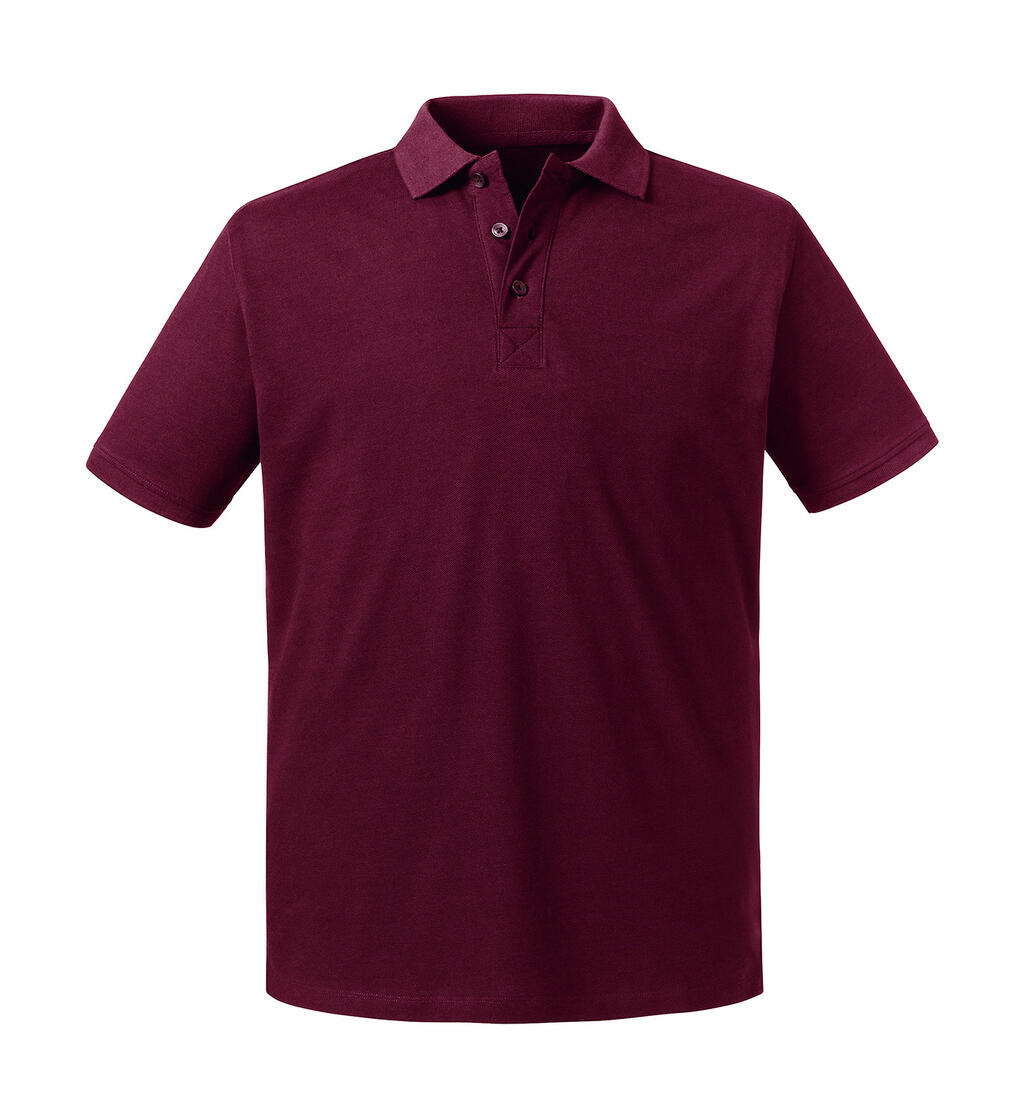 Polo Pure Organic hombre Burgundy
