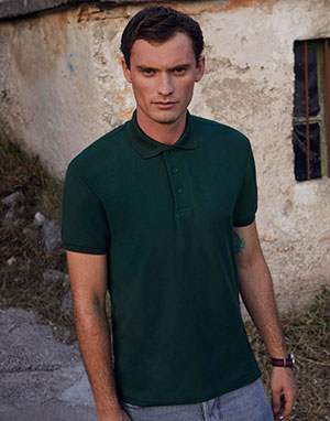  Fruit of the Loom Polo piqué manga corta 65/35 grueso