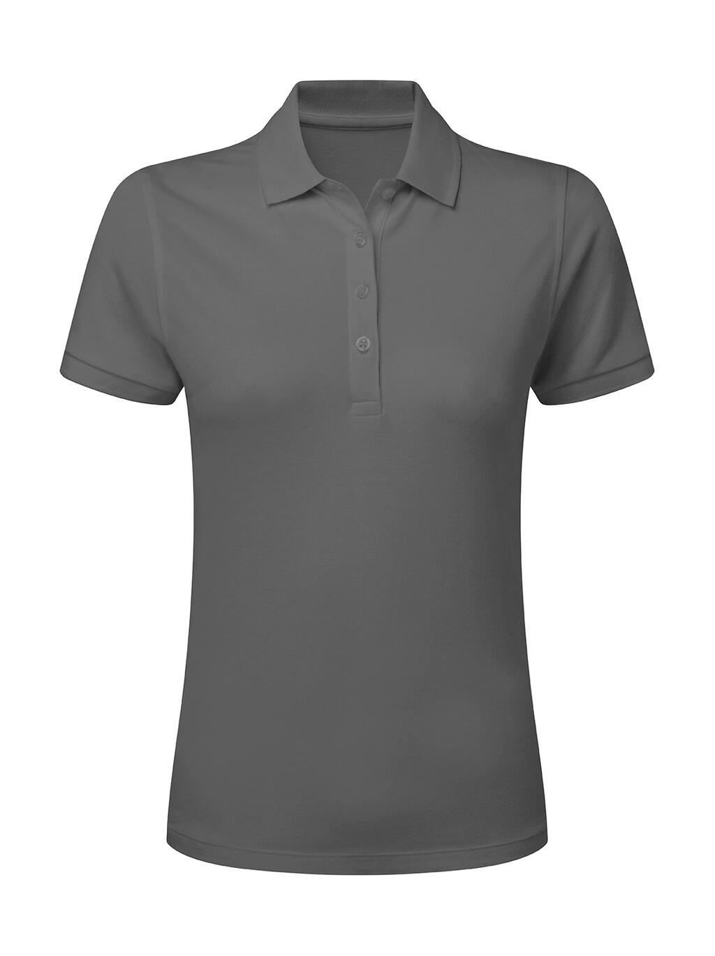 Polo Signature Stretch sin etiqueta mujer  Charcoal
