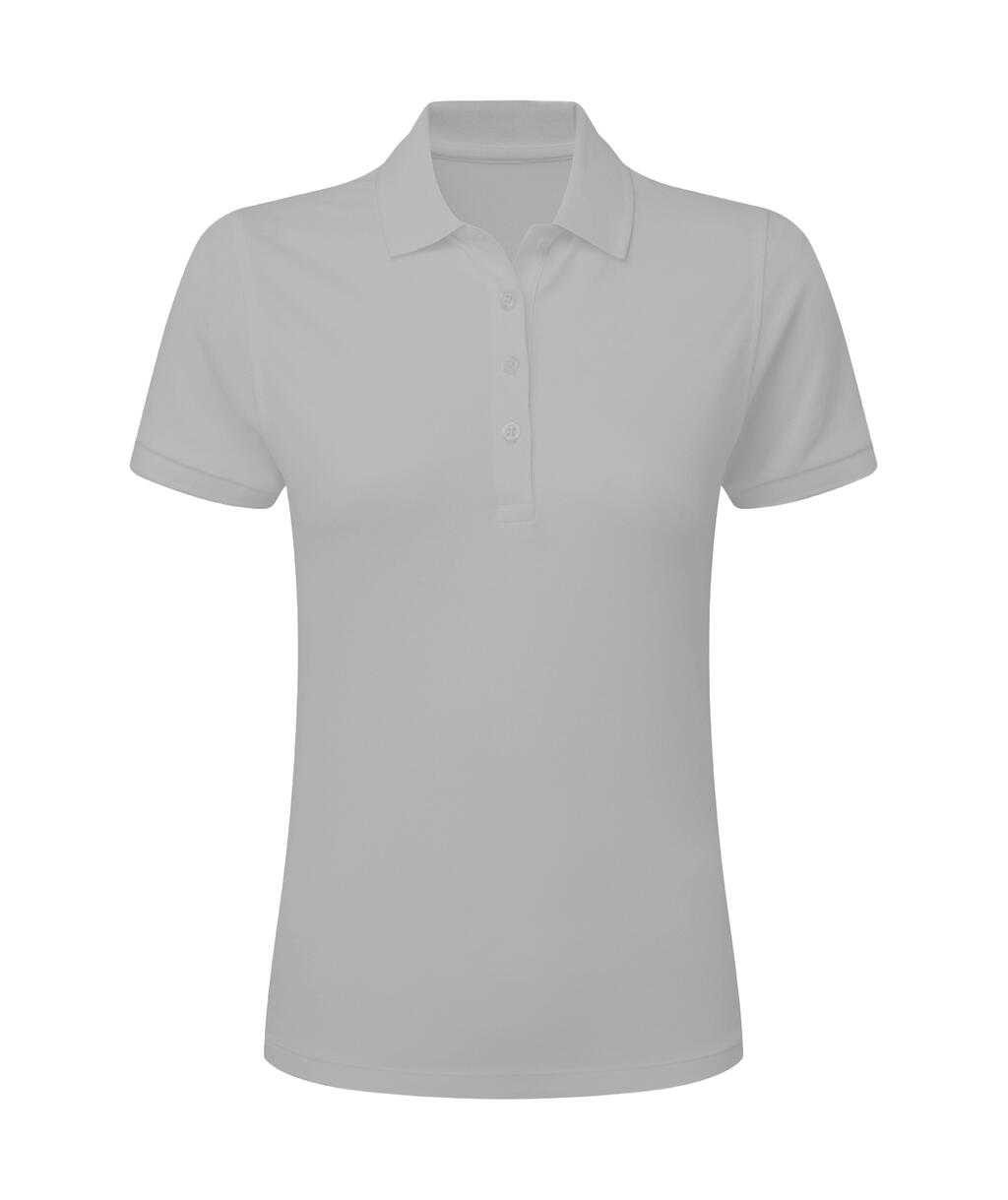 Polo Signature Stretch sin etiqueta mujer  Light Oxford