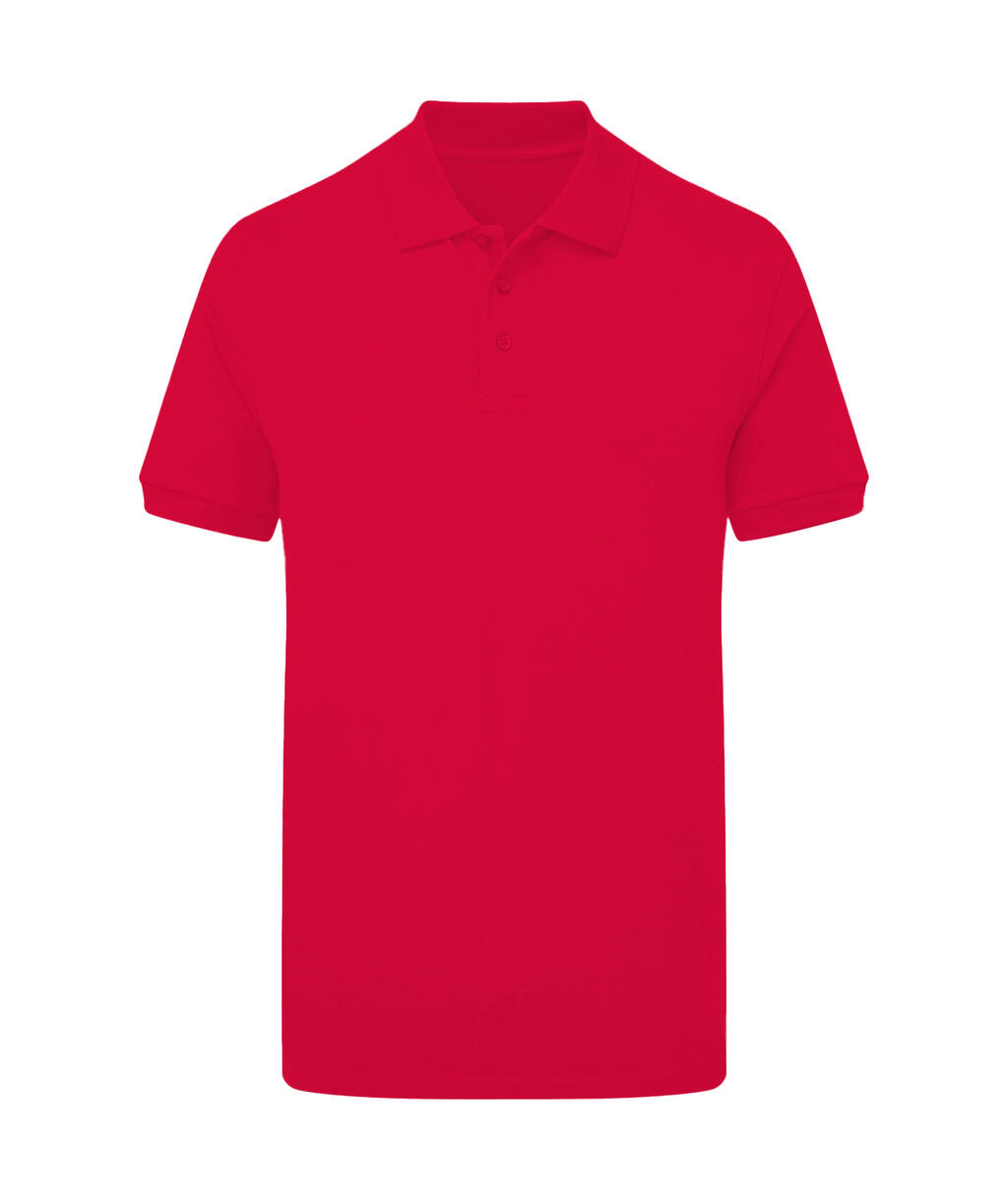 Polo Signature Stretch sin etiqueta hombre Red