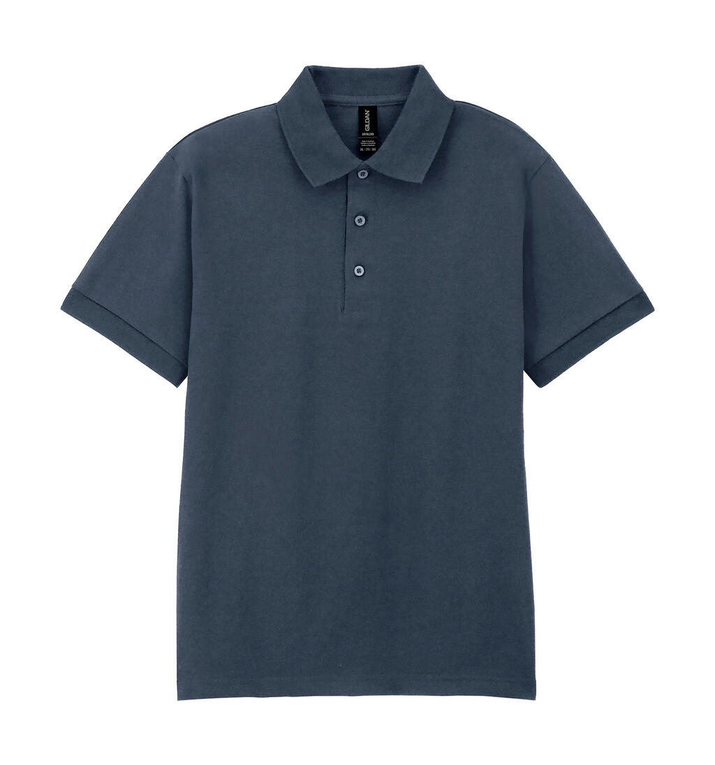 Polo DryBlend de punto Adulto Dark Heather