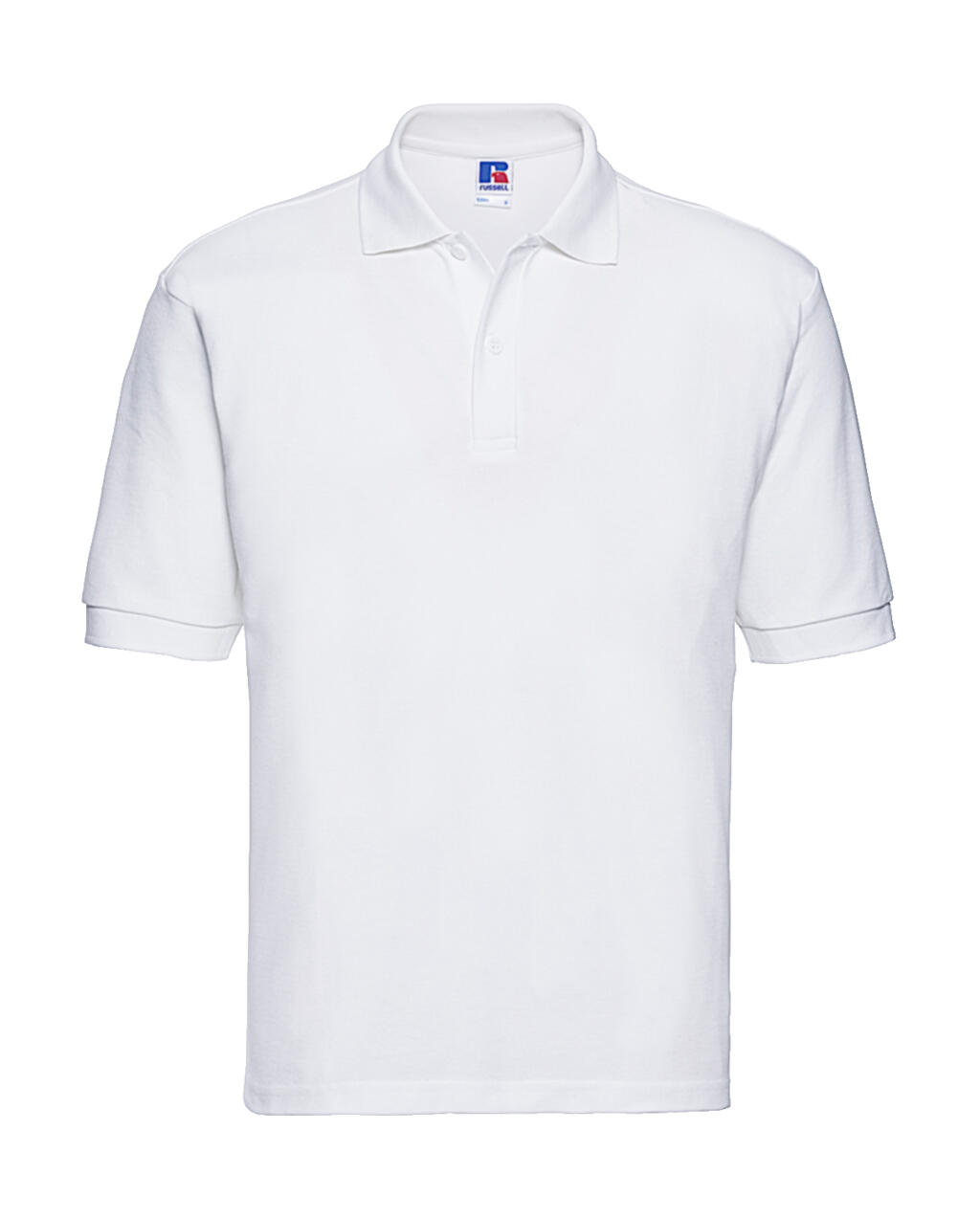 Polo piqué 65/35 hombre White