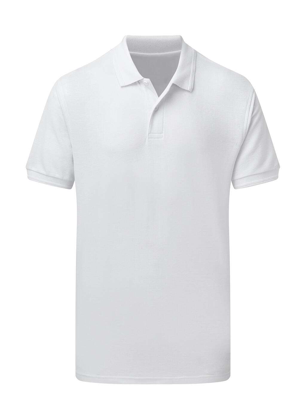 Polo piqué 65/35 hombre White