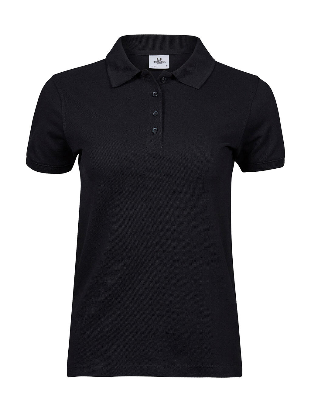 Polo piqué Heavy mujer Black