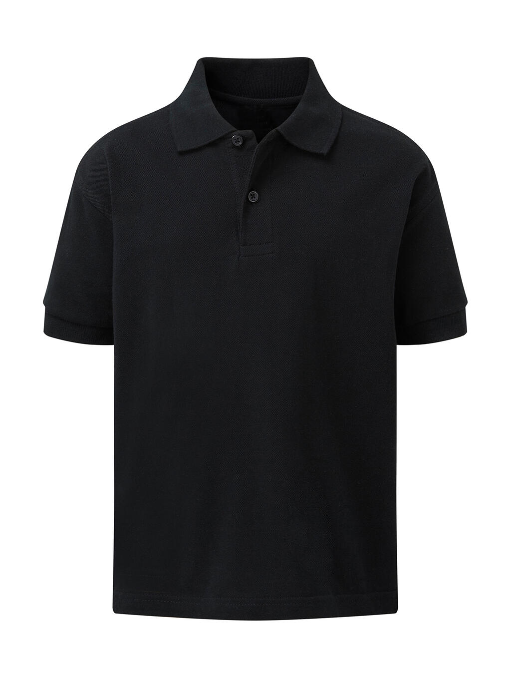 Polo algodón piqué niño Black