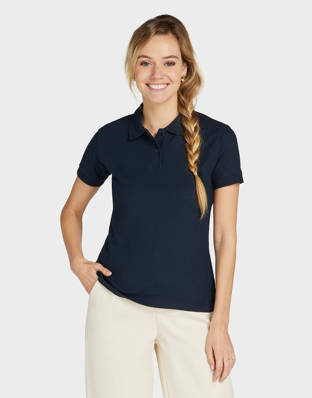  SG Polo piqué 65/35 mujer