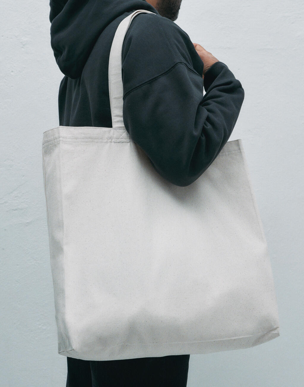  True Blanks Cotton Canvas Large Tote