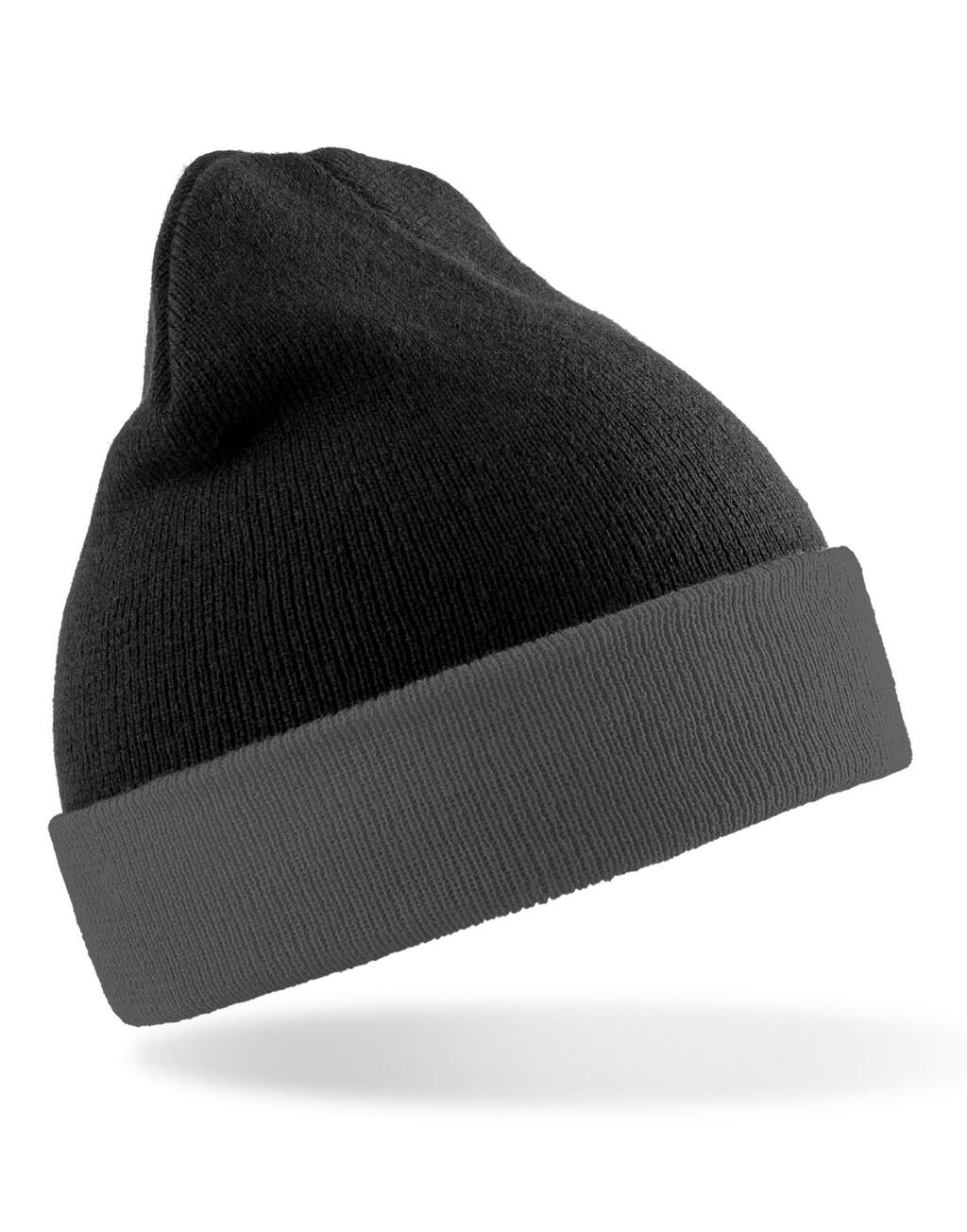 Gorro negro reciclado Compass Black/Grey