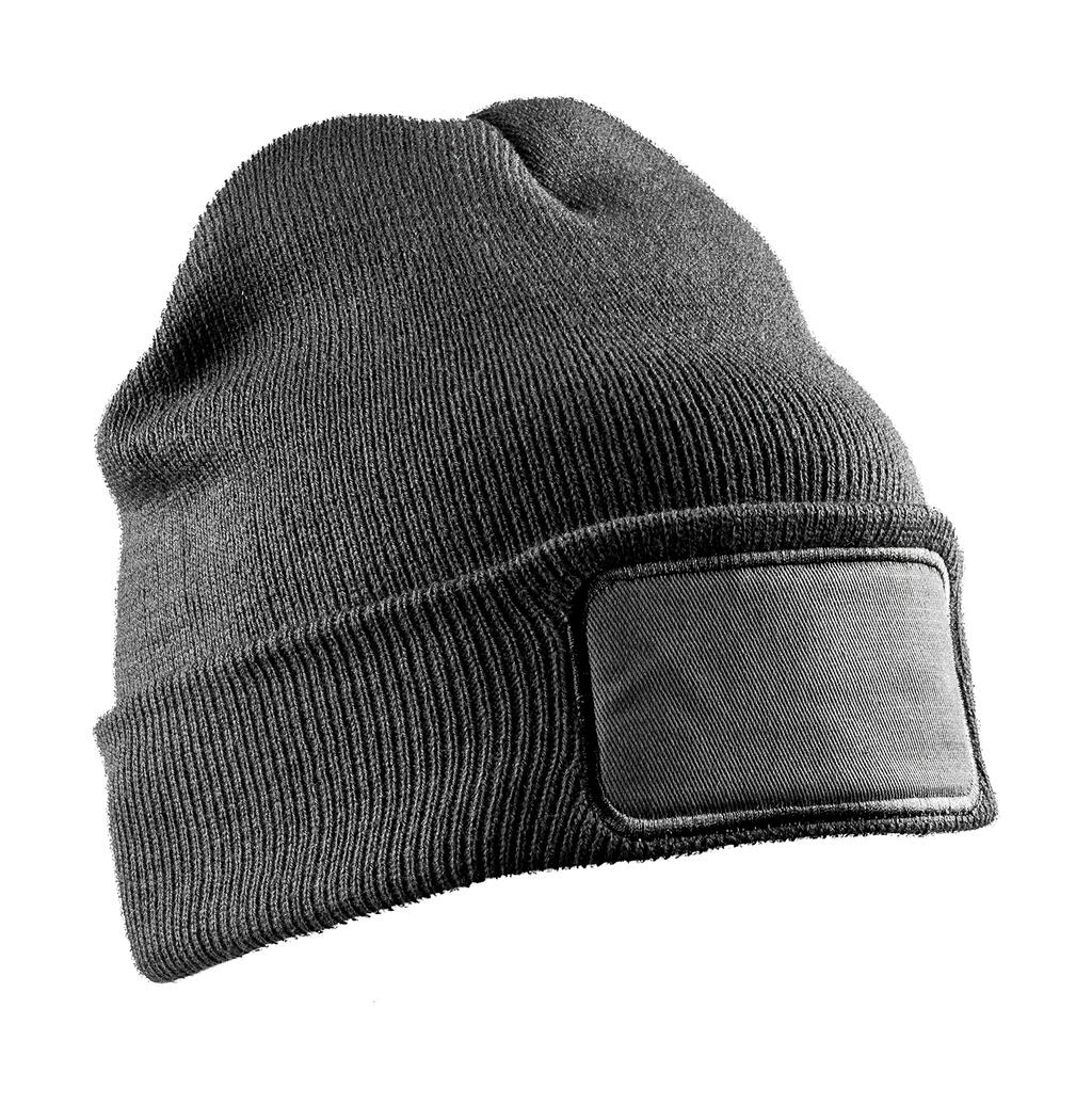 Gorro de doble punto reciclado imprimible Grey