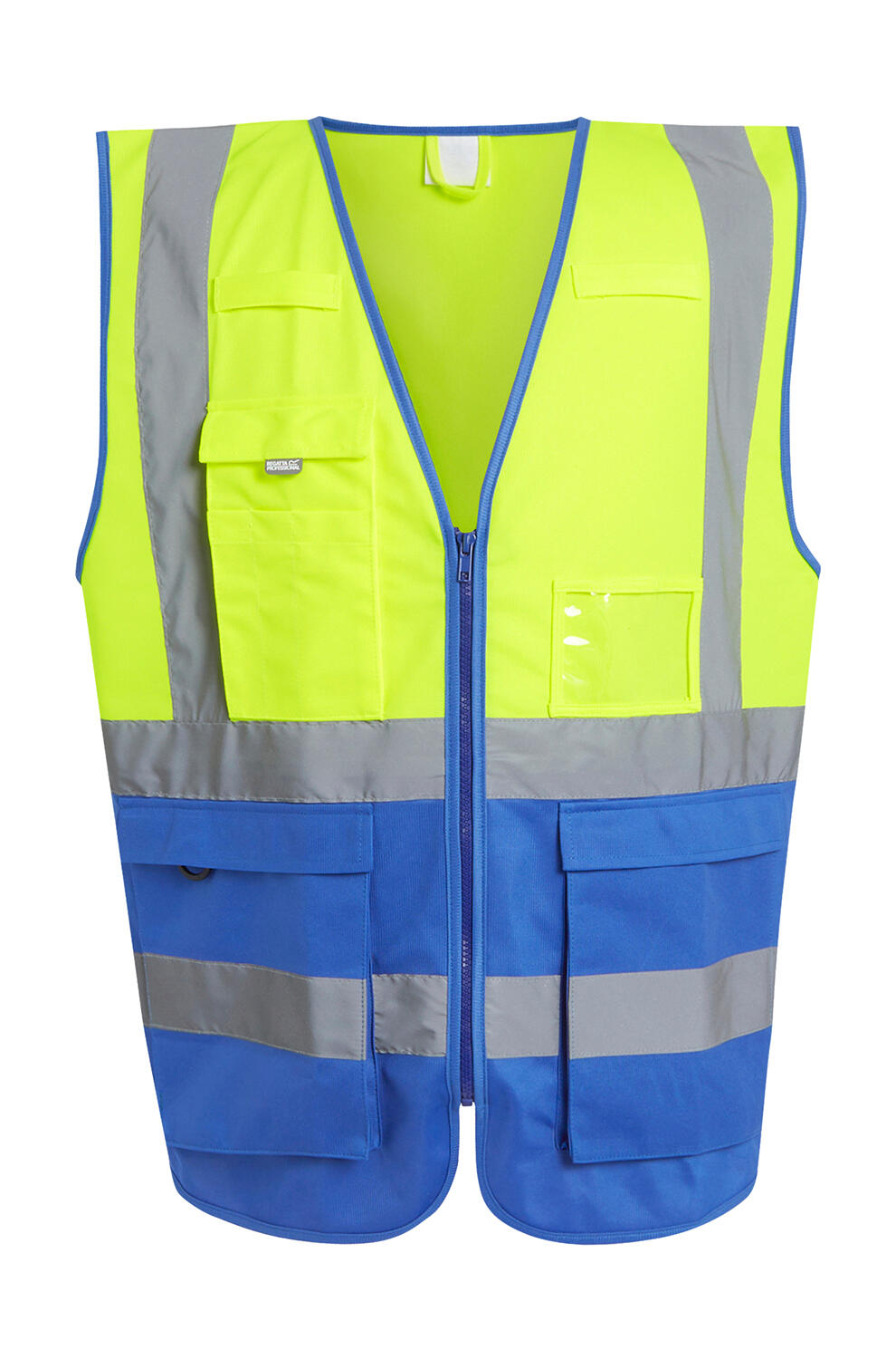 Chaleco ejecutivo Hi-Vis Pro Yellow/Royal Blue