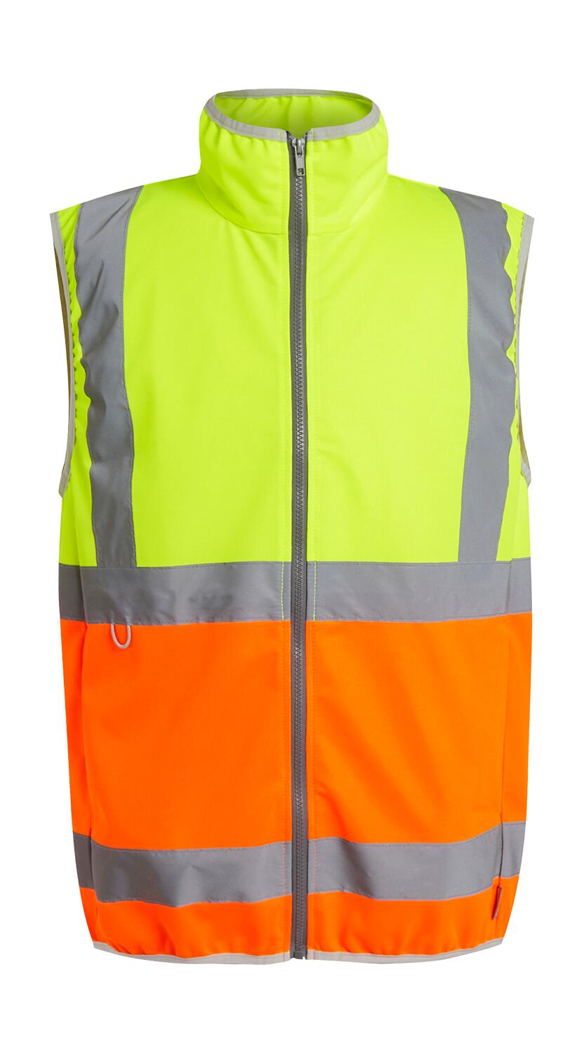 Chaleco con cremallera Hi-Vis Pro Yellow/Orange