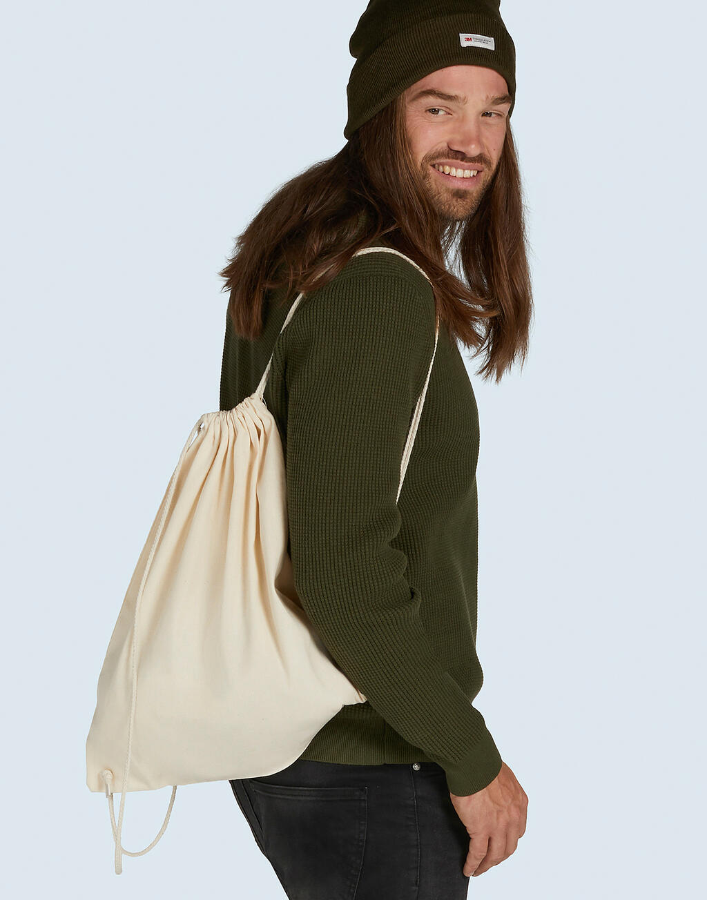 Bolsa/Mochila Drawstring algodón de lona Baby - vista 5