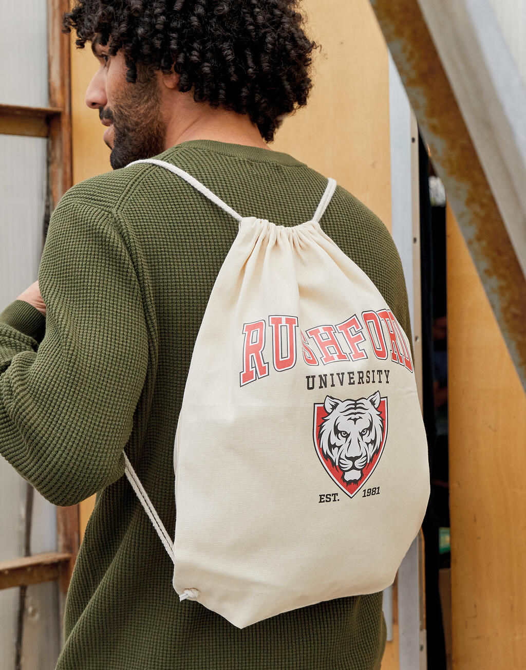 Bolsa/Mochila Drawstring algodón de lona Baby - vista 1