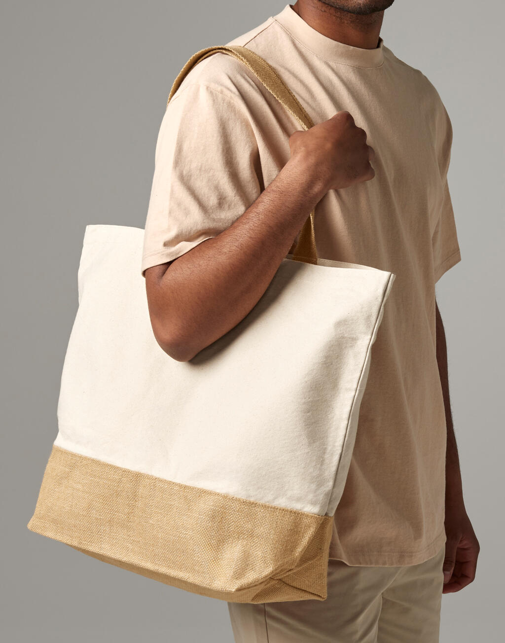  Westford Mill Bolsa Tote base de yute XL
