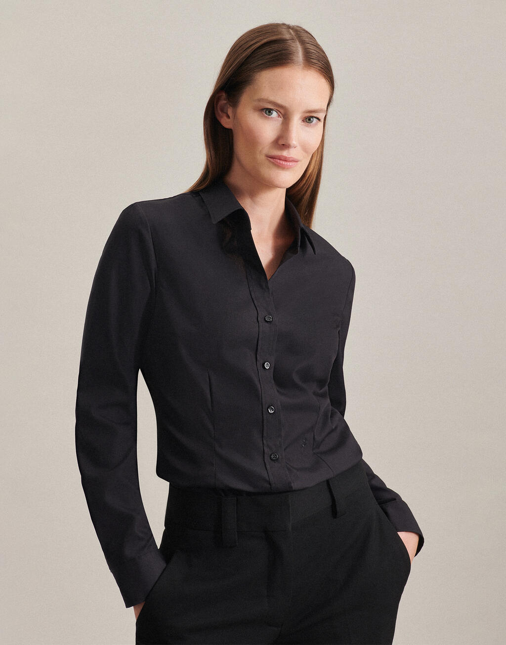 Camisa Kent ajustada manga larga mujer - vista 7