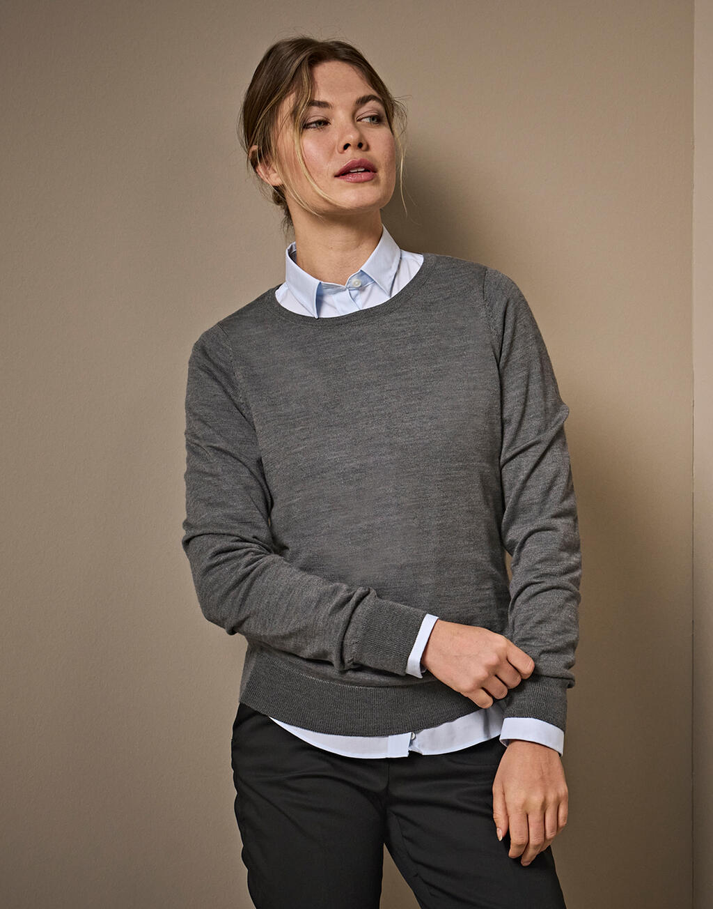  Tee Jays Jersey cuello redondo Mujer