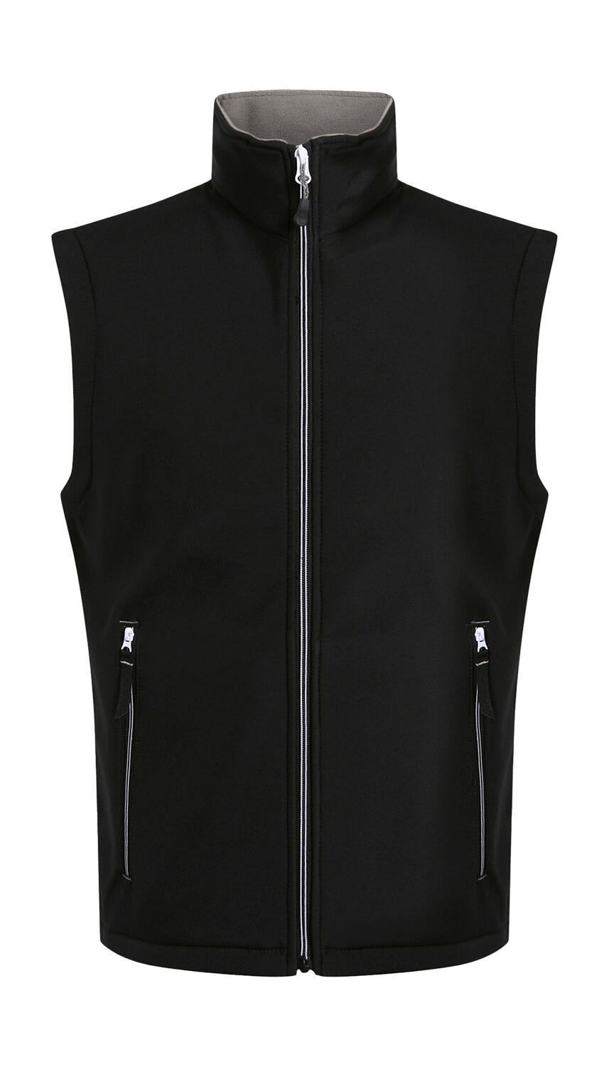 Chaleco Softshell 2 capas Ascender Black/Mineral Grey