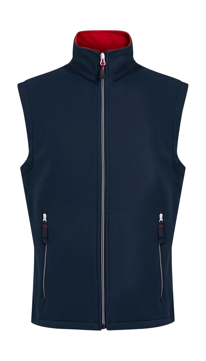 Chaleco Softshell 2 capas Ascender Navy/Classic Red
