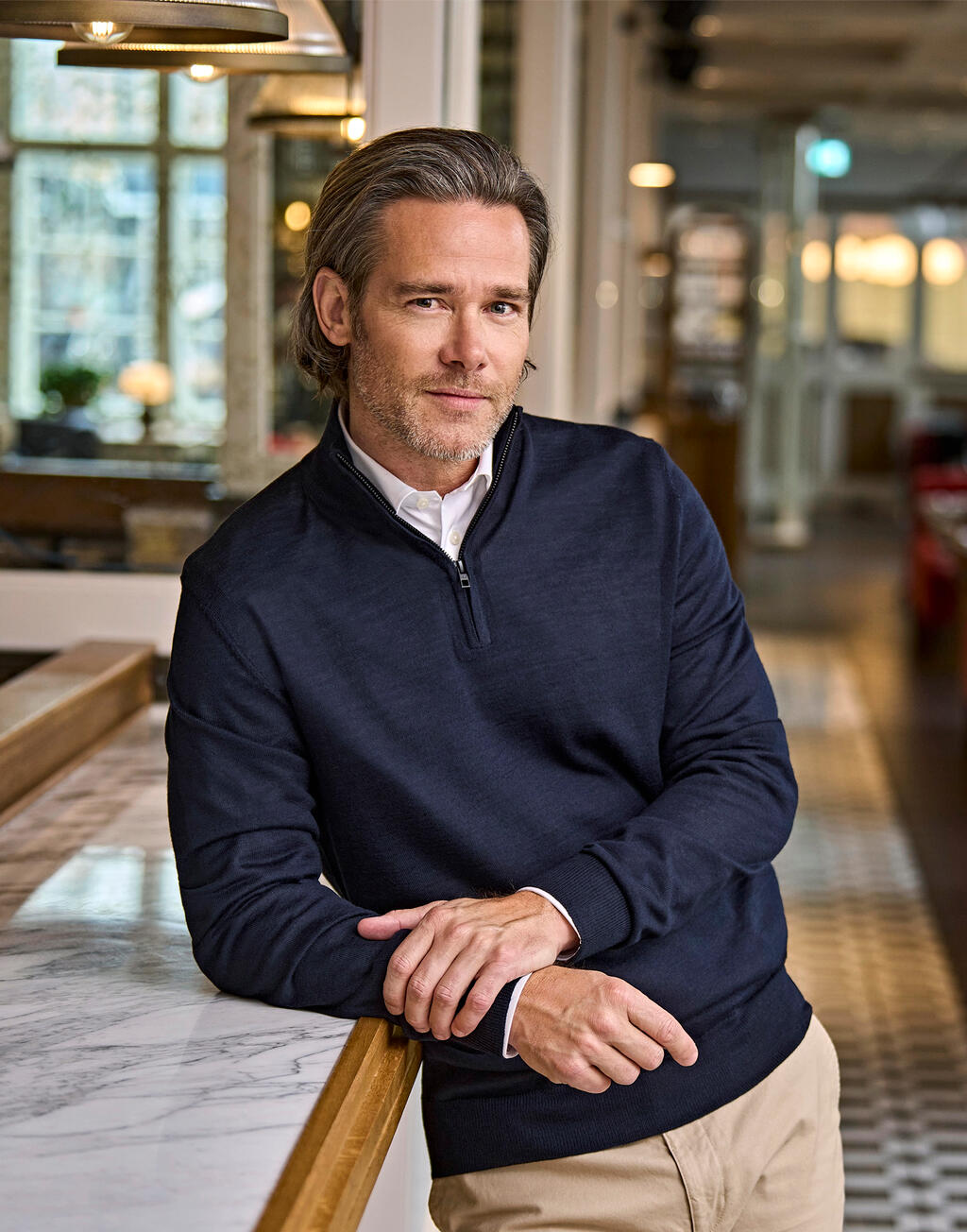 Jersey de hombre media cremallera - vista 1