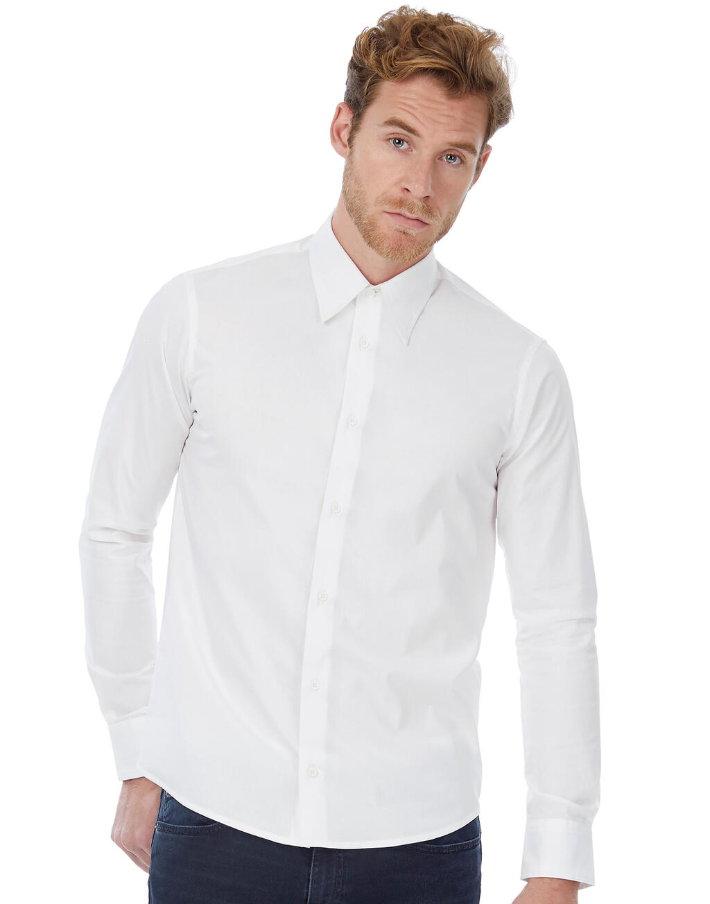  B & C Camisa London Stretch Shirt LS