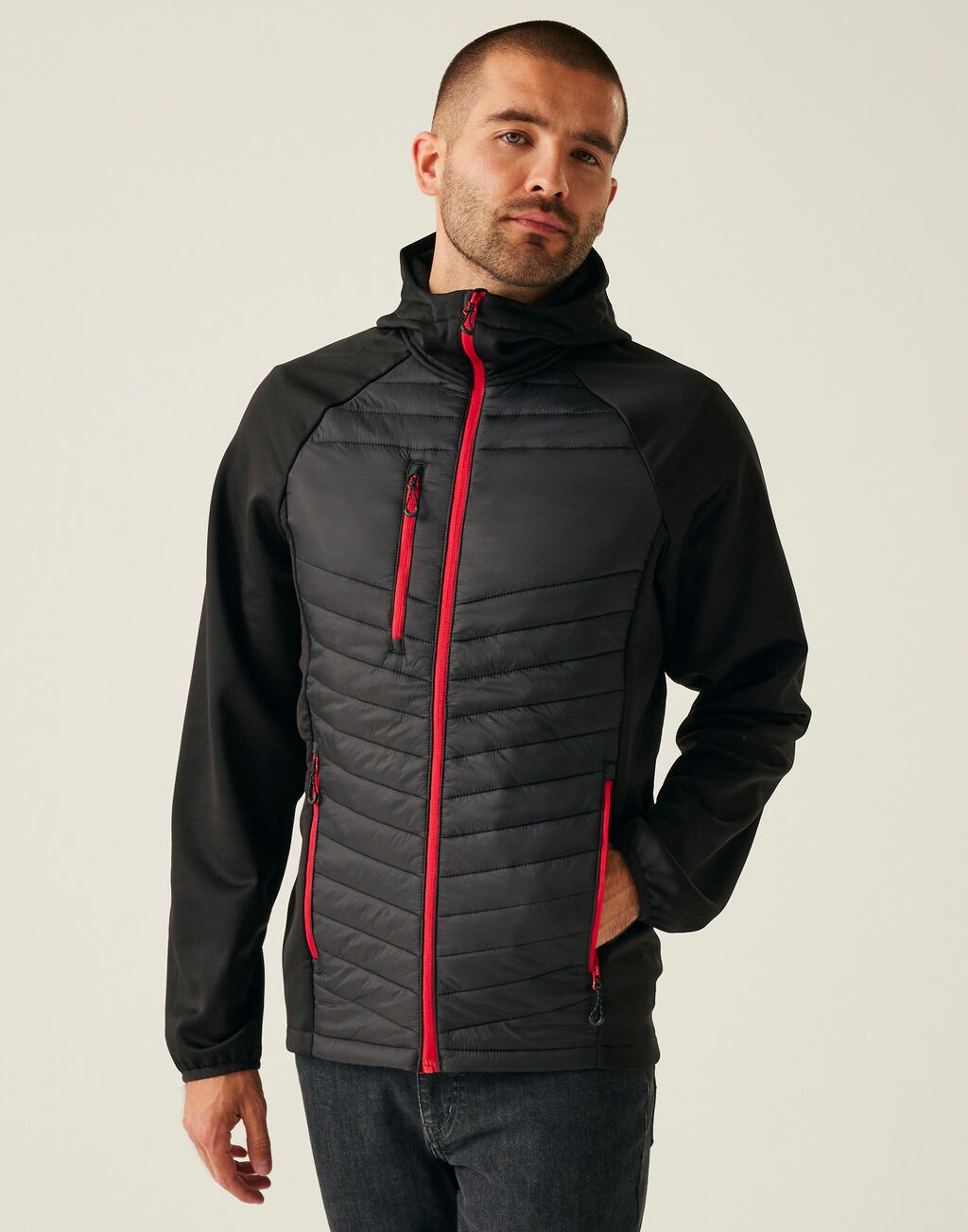 Chaqueta híbrida con capucha Navigate hombre - vista 6