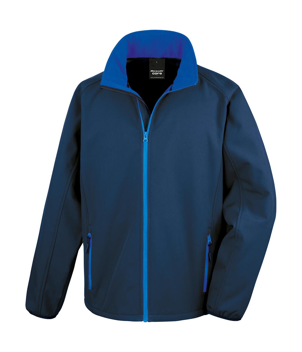Chaqueta Softshell Printable hombre Navy/Royal