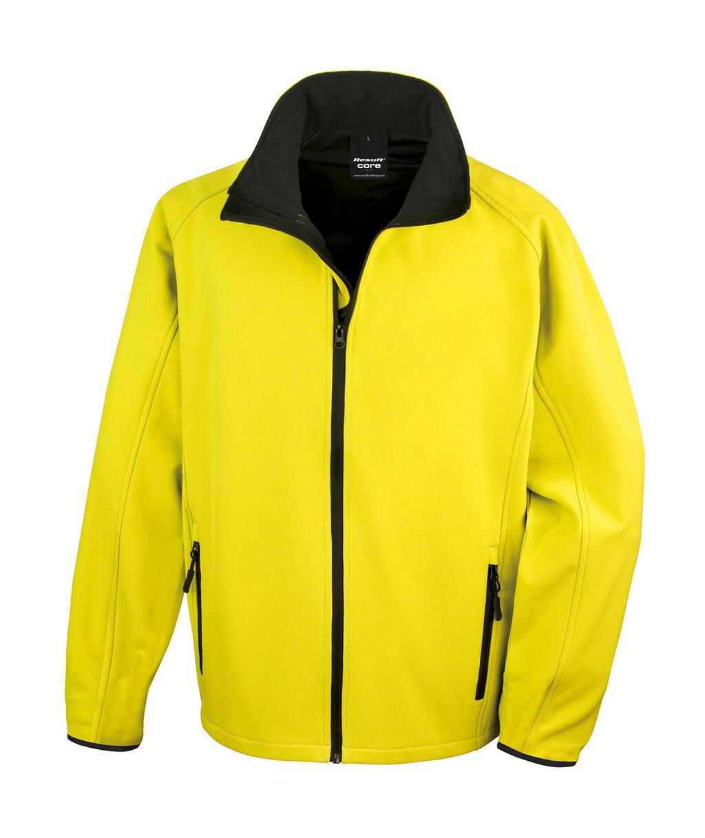 Chaqueta Softshell Printable hombre Yellow/Black