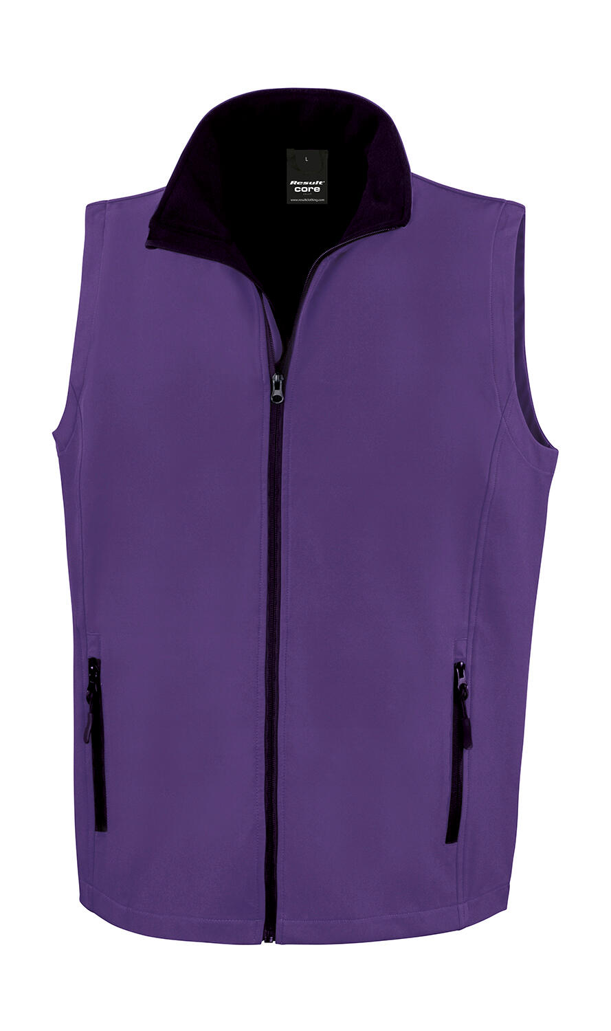 Chaleco Softshell Printable hombre Purple/Black