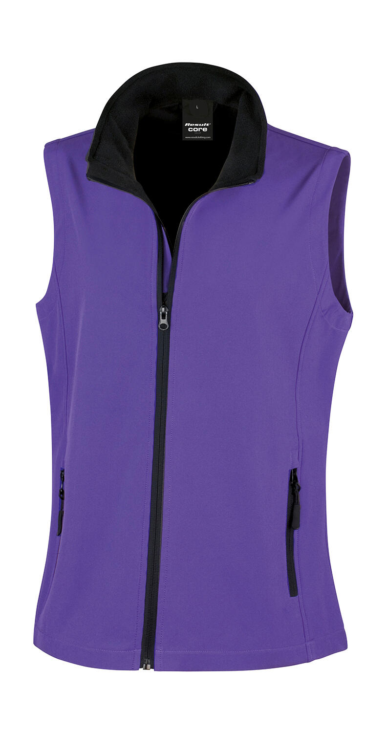Chaleco Softshell Printable mujer Purple/Black