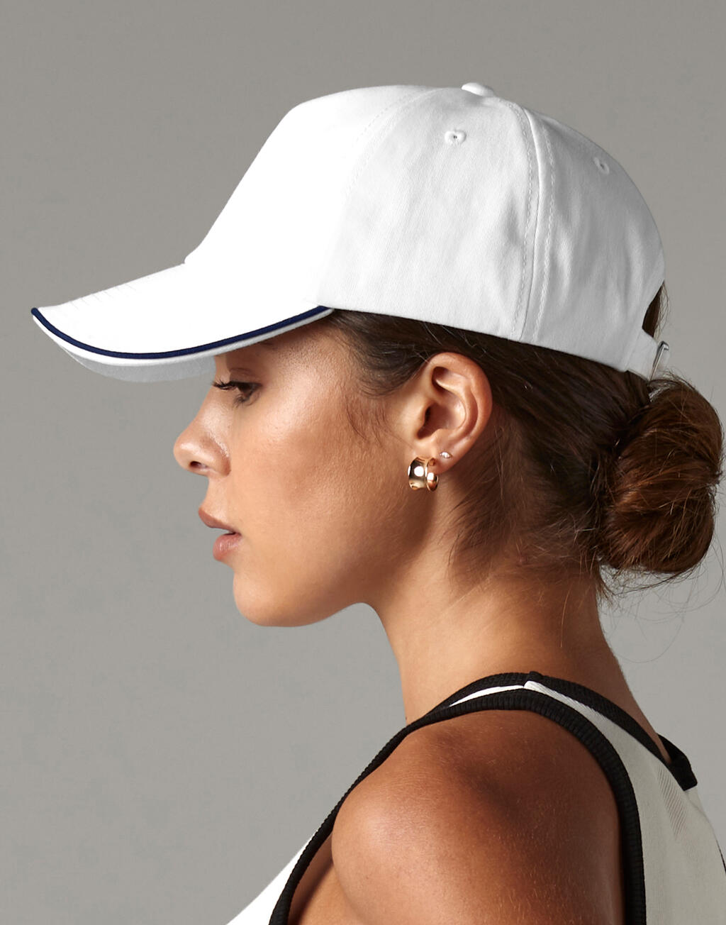  Beechfield Gorra Authentic Piped Peak 5 paneles