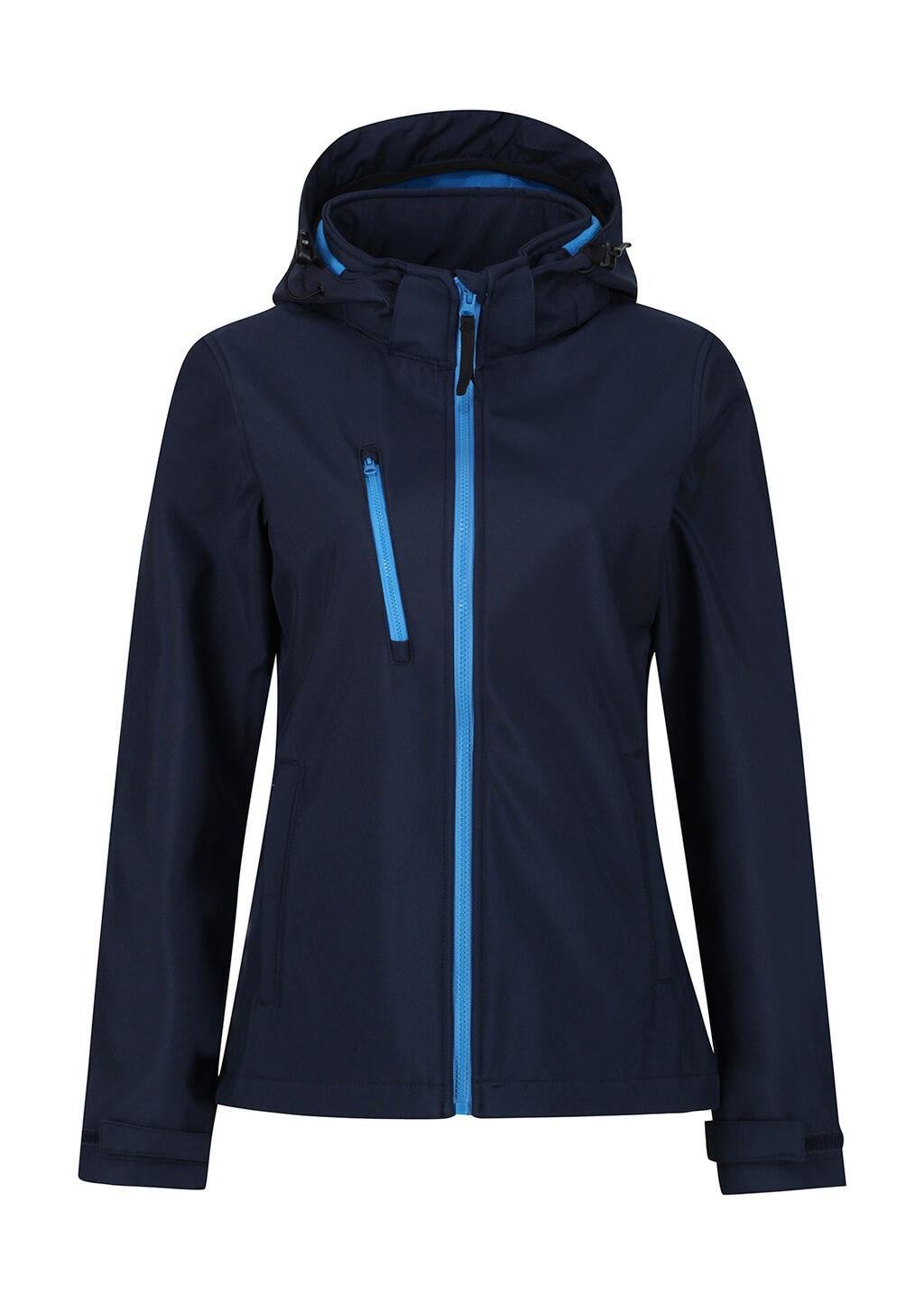 Softshell Capucha 3 capas Venturer Mujer Navy/French Blue