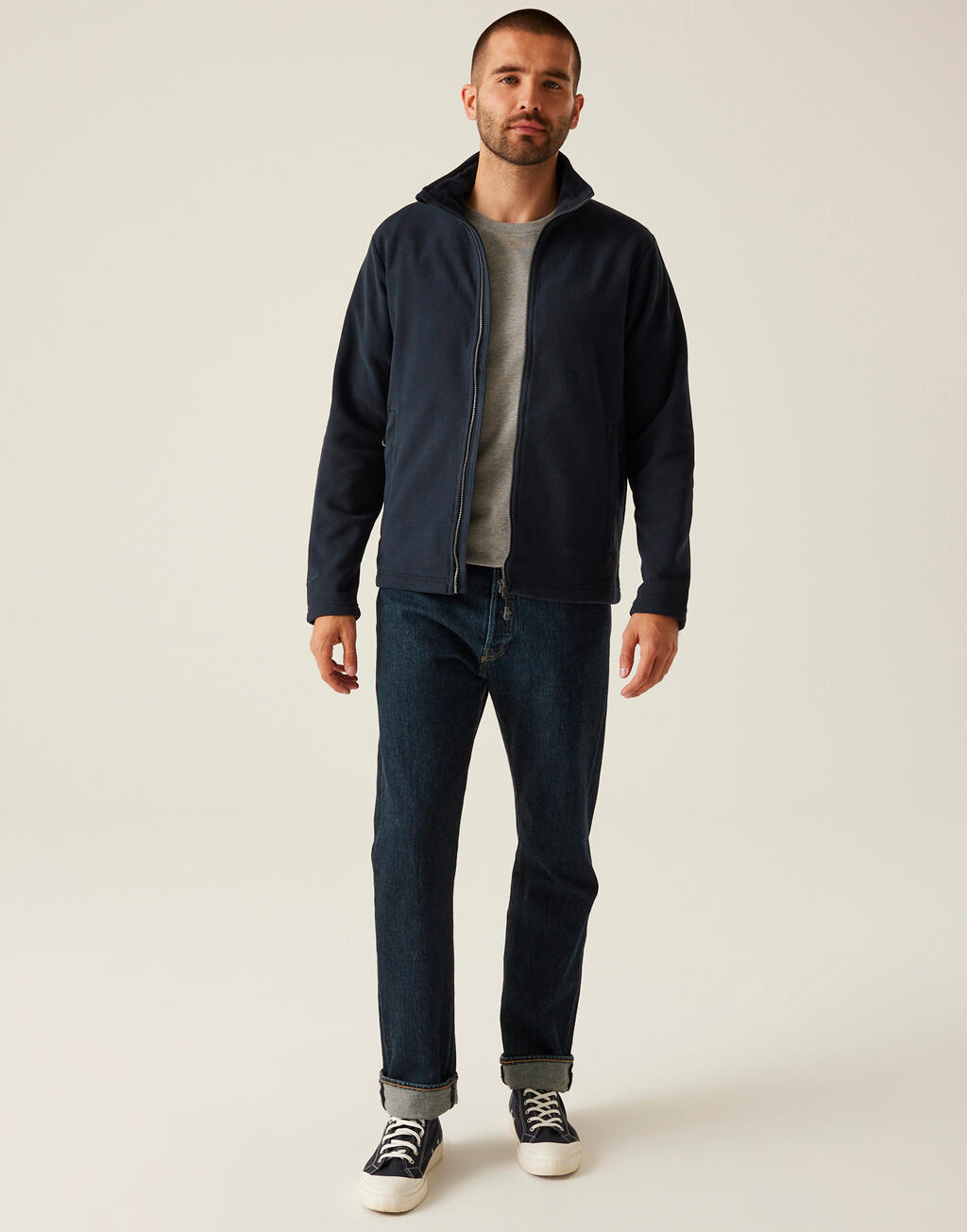 Micropolar reciclado con cremallera  - vista 3