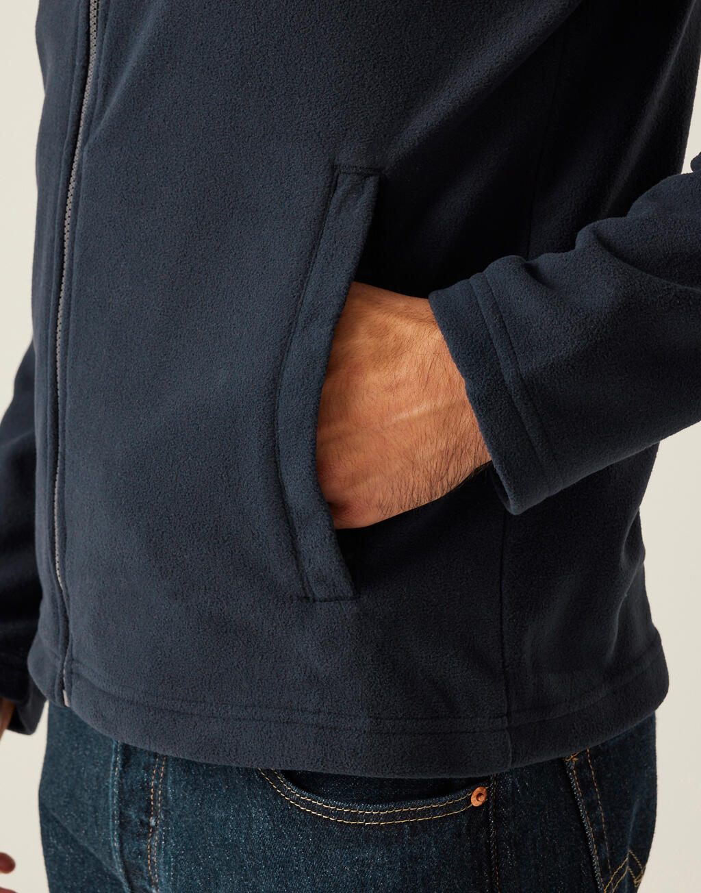 Micropolar reciclado con cremallera  - vista 1