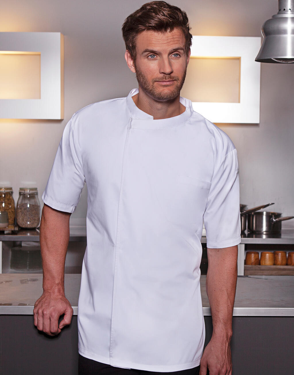 Camisa de Chef Manga corta Shirt Basic - vista 2