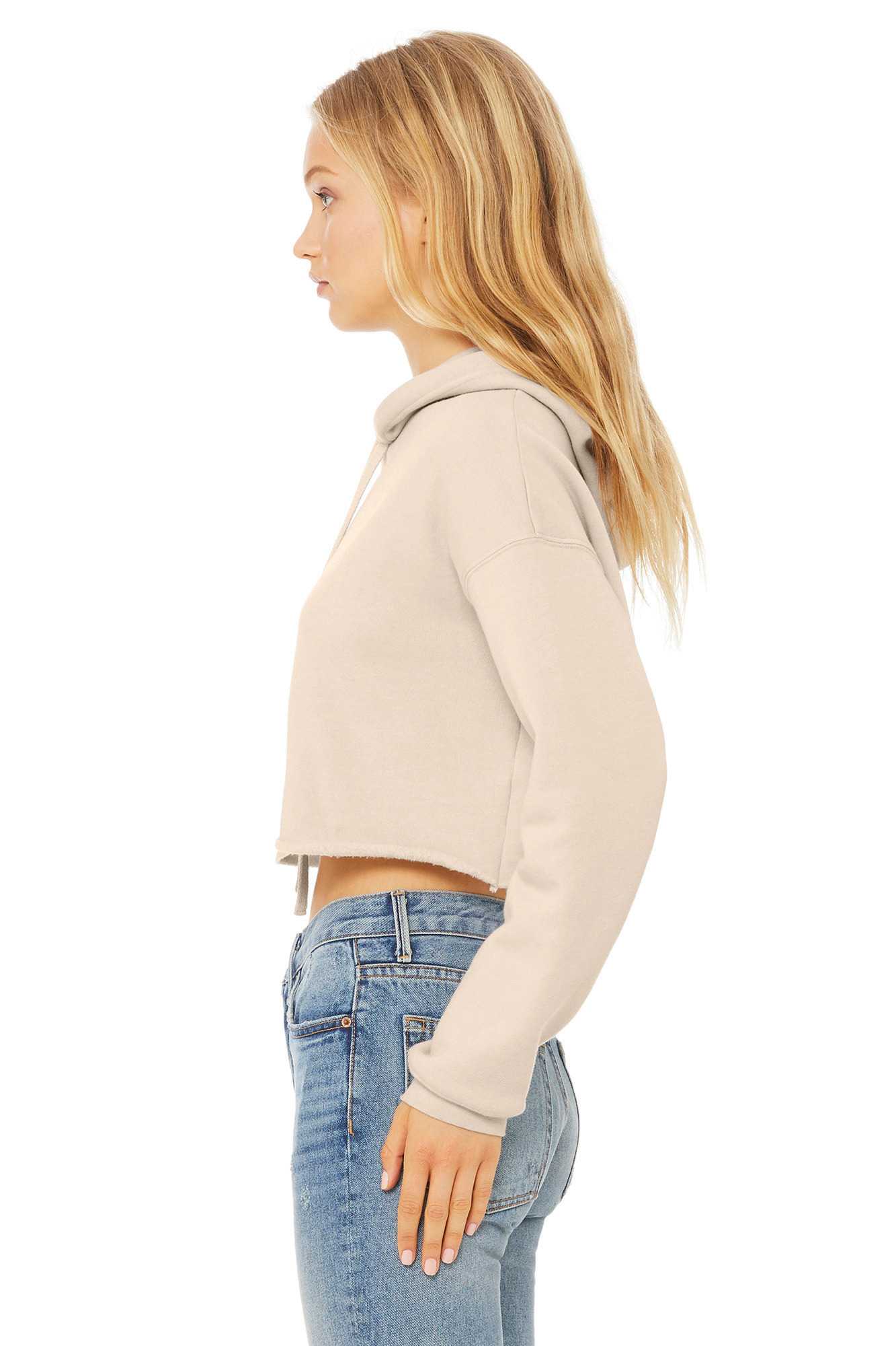  Bella + Canvas Sudadera crop capucha