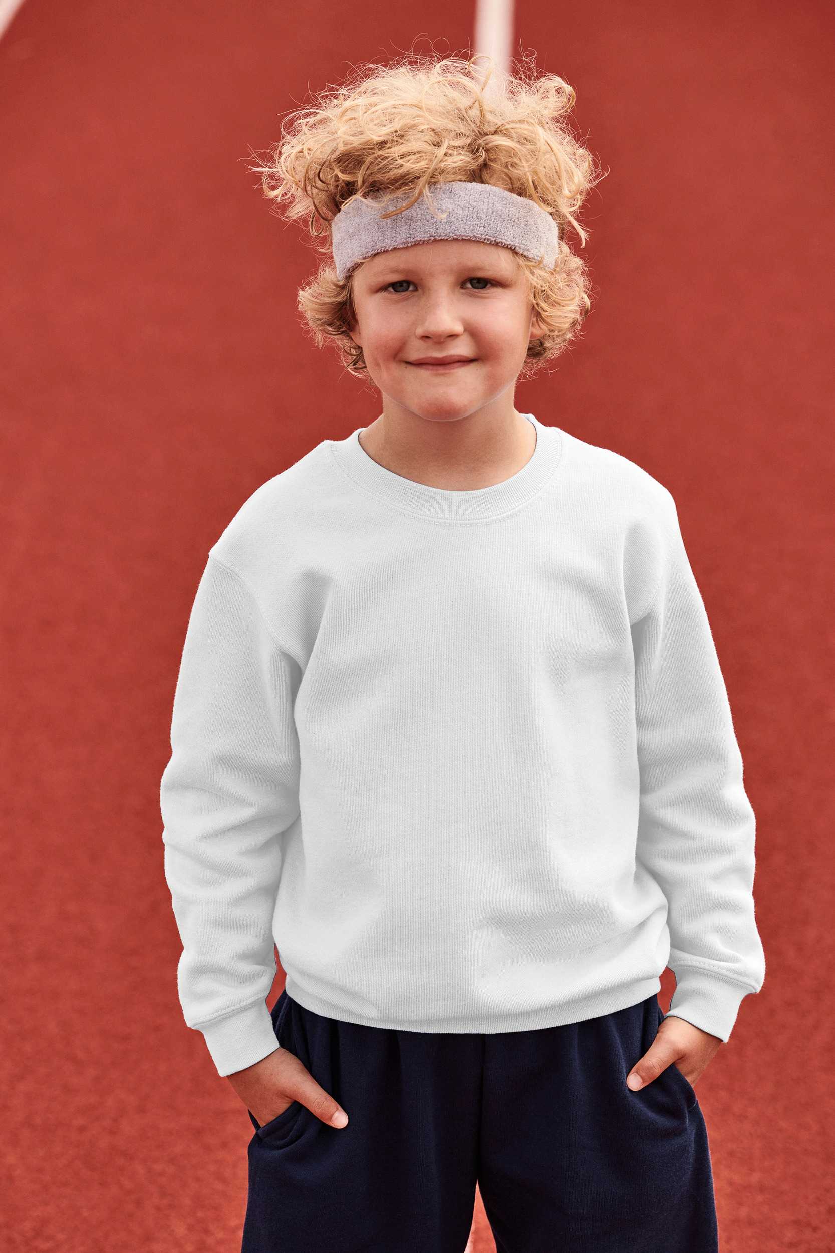  Fruit of the Loom Sudadera Classic cuello redondo niños (62-041-0)