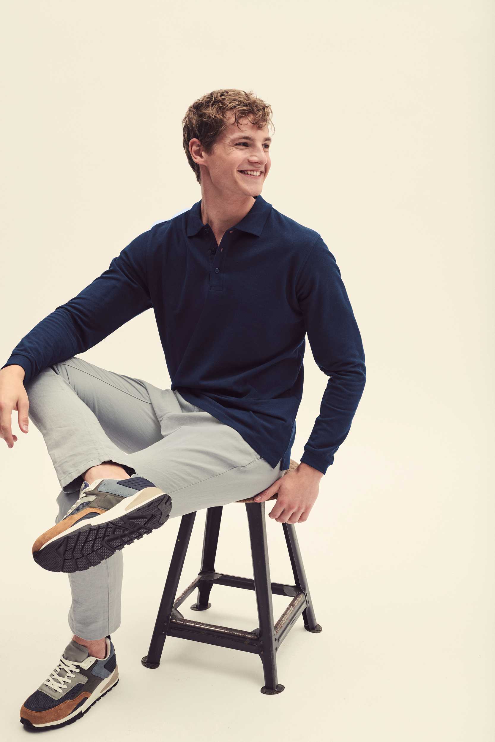  Fruit of the Loom Polo Premium manga larga (63-310-0)