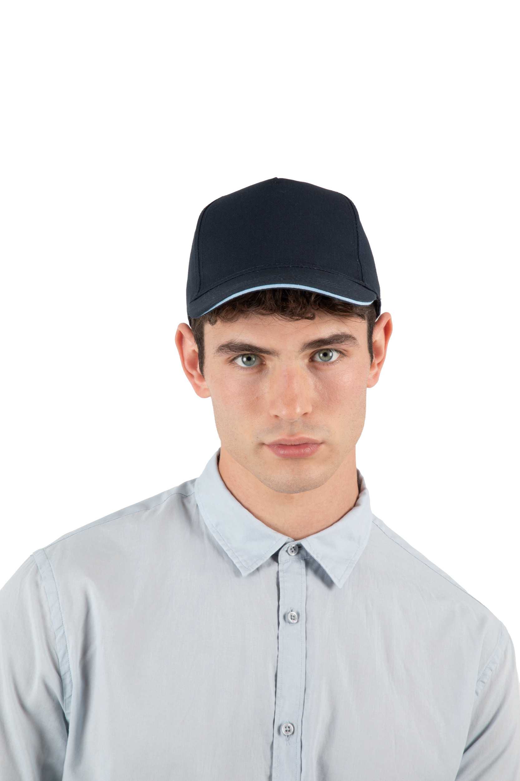  K-up Gorra con sandwich contrastado - 5 paneles