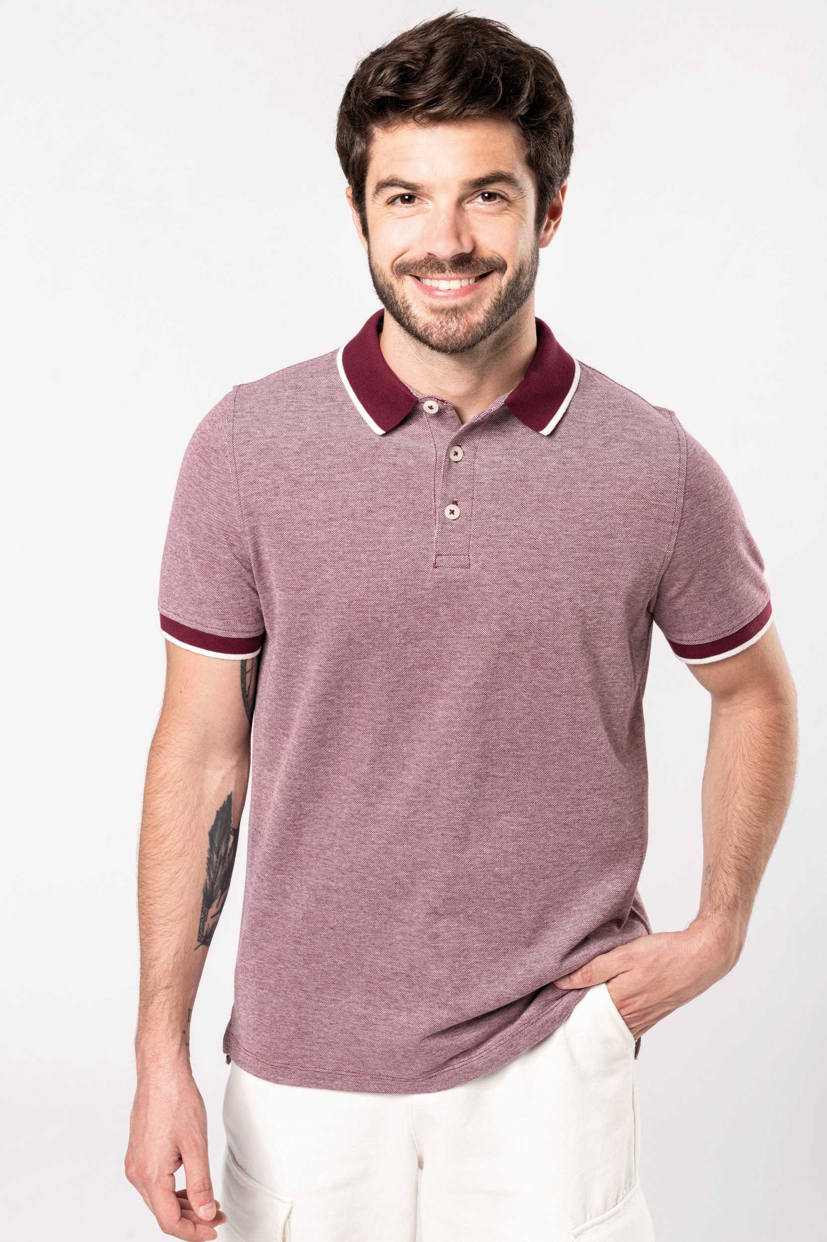  Kariban Polo bicolor para hombre