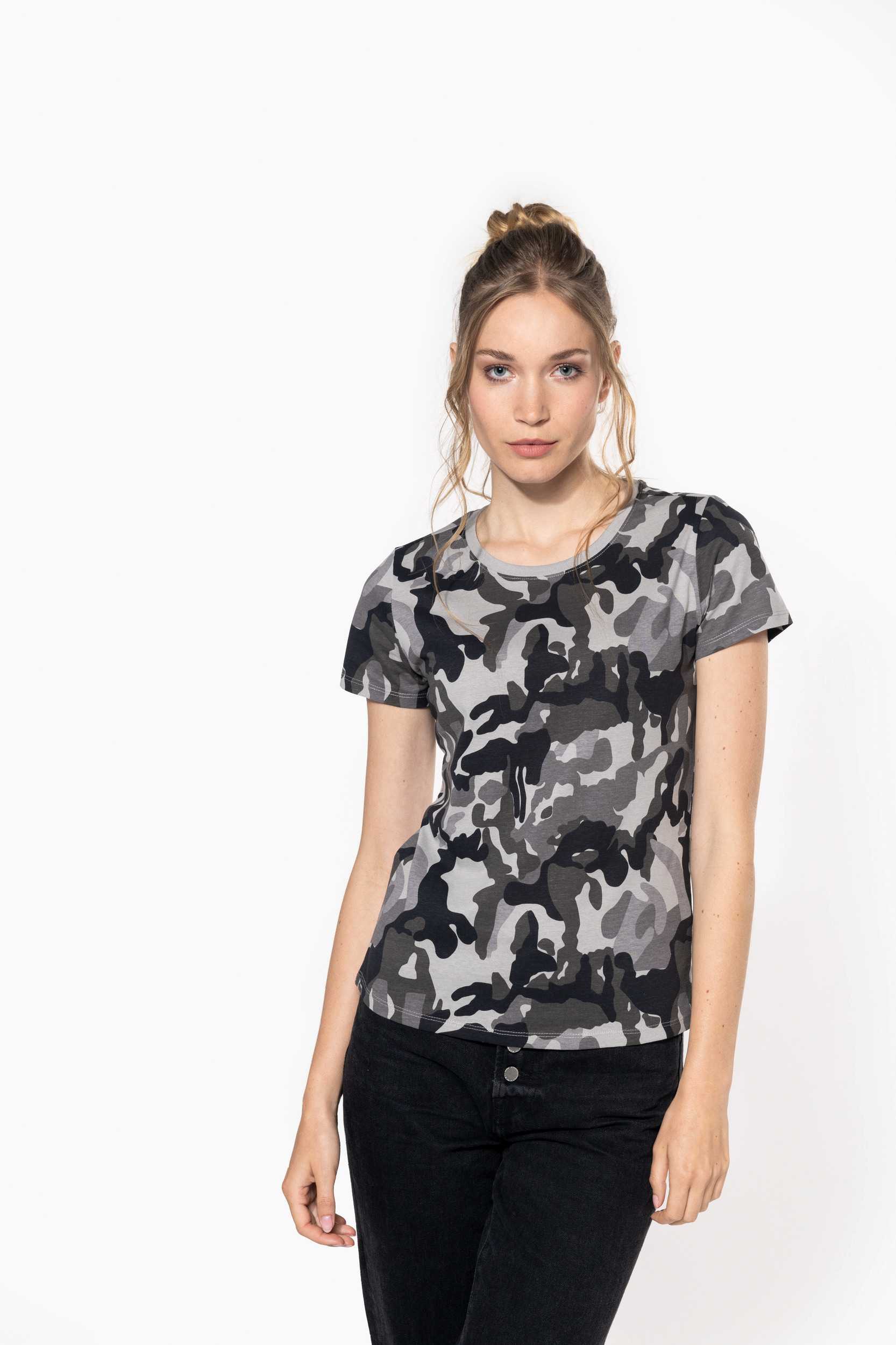  Kariban Camiseta camuflaje mujer