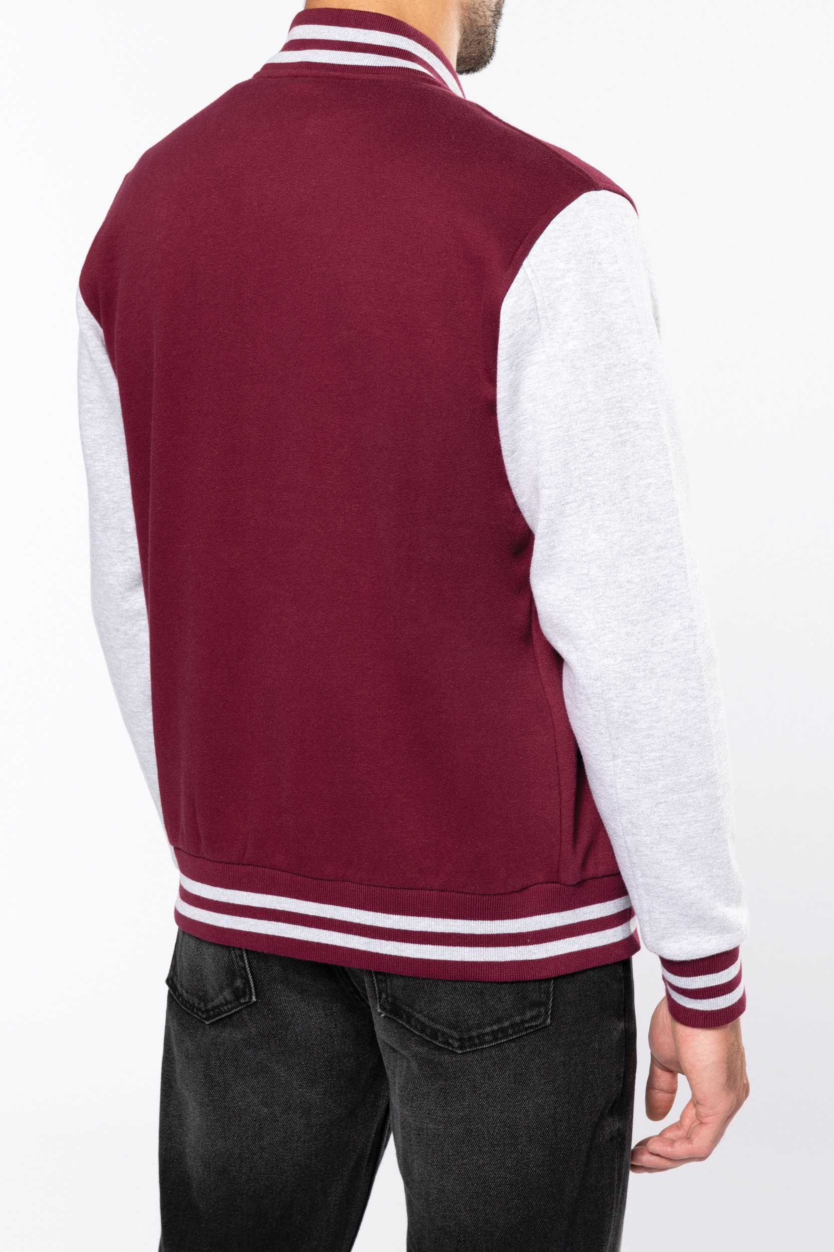  Kariban Cazadora béisbolera de felpa unisex