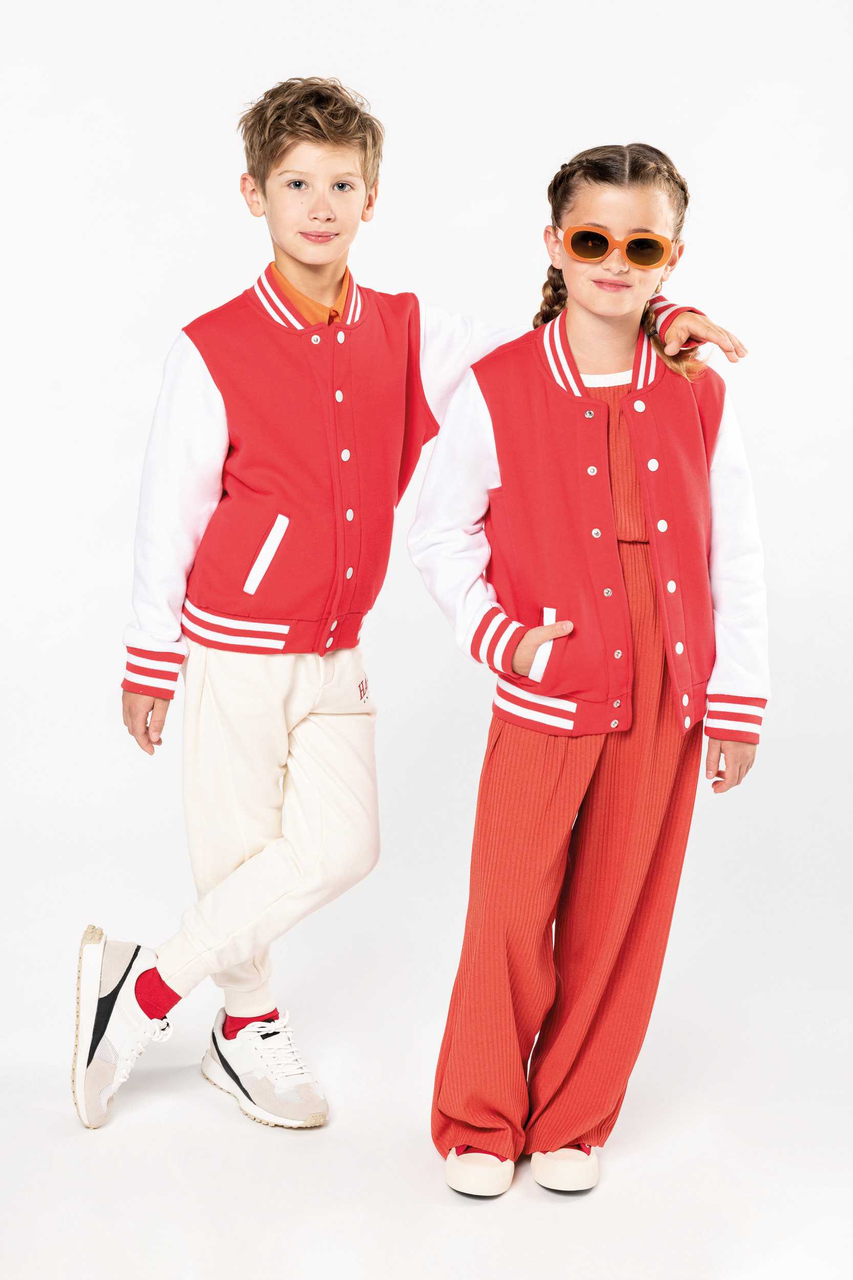  Kariban Cazadora Béisbolera de felpa niños